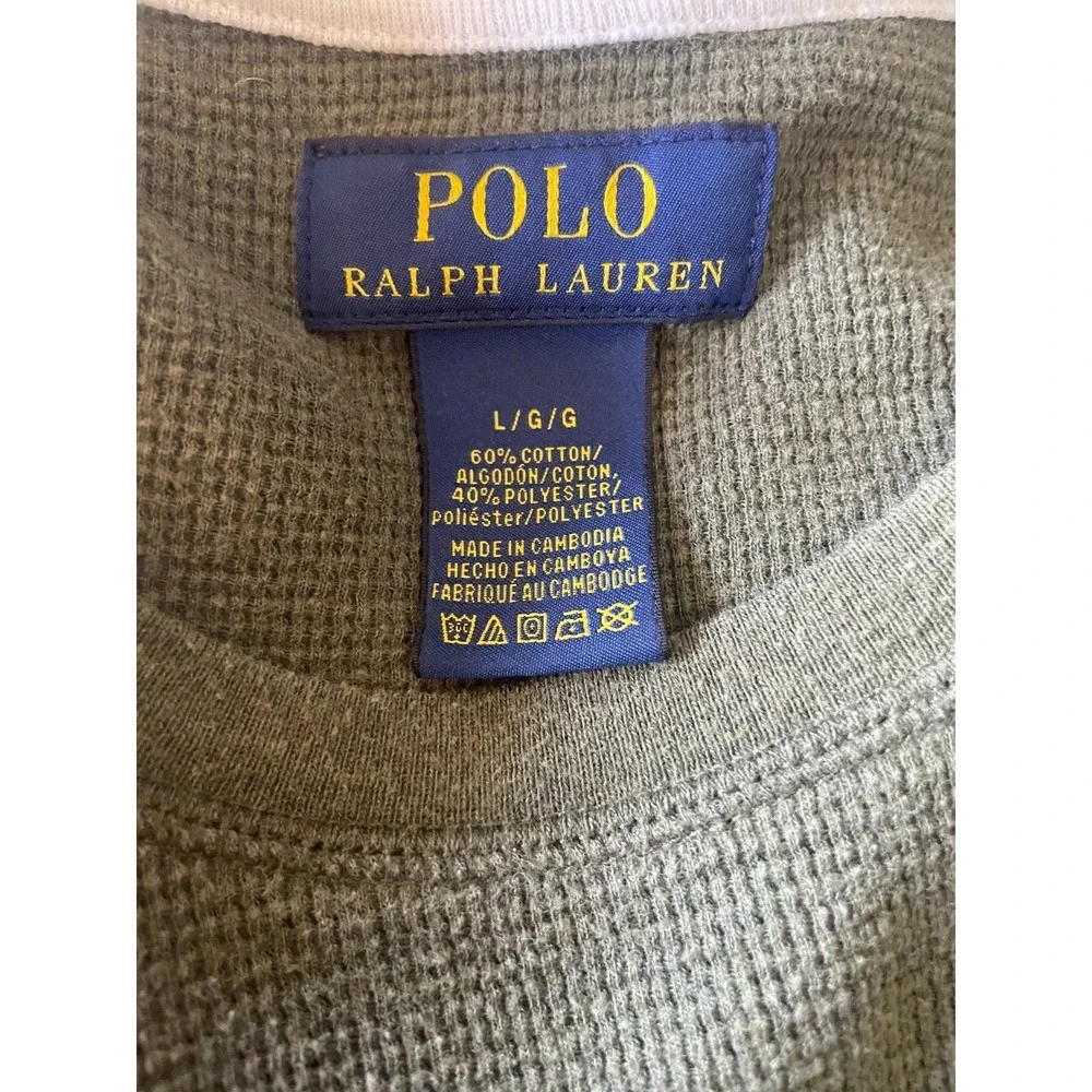 Polo Ralph Lauren Men's Thermal Shirt‎ Green, Size L
